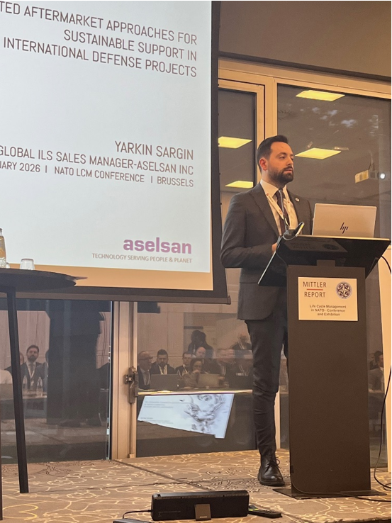 Yarkın Sargın presenting at the 21st NATO LCM Conference